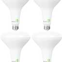 Bioluz 4 Pack LED Light Bulb BR40 Light Bulbs 3000K Soft White 90 CRI Dimmable UL-Listed CEC Title 20 Compliant 1250 Lumen Led Bulbs Indoor/Outdoor Flood Lights | Lightbulb for Outdoor Lighting