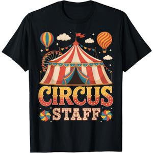 Circus Staff Event Costume Carnival Staff Crew Tent Party T-Shirt, S