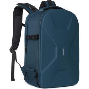 MOSISO Camera Backpack, DSLR/SLR/Mirrorless Photography Camera Bag 15-16 inch Waterproof Hardshell Case with Tripod Holder & Laptop Compartment Compatible with Canon/Nikon/Sony, Deep Teal