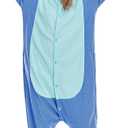 NAITOKE Animal Onesie Adults Halloween Costumes Cosplay Pajamas (Large, Blue)