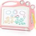 Daisiki Magnetic Drawing Board, Toddler Toys for Age 1 2 3 Boys Girls, Toddler Drawing Board, Birthday Easter Christmas Halloween Kids Toy Gifts for Boys and Girls (Mist Pink)