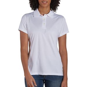 Hanes Women's Sport Cool DRI Polo Shirt, Moisture-Wicking Performance Polo Shirt for Women (X-Large, White - 1 Pack)