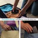 Travel Pill Organizer Large Portable Moisture Proof Vitamin Case, Fullicon Oversize 8 Compartment Pill Box, Pill Holder - Airtight & Moistureproof Grey