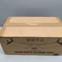 loukin Dual Monitor Stand Riser for Desk, 43.6"*8.2"*3.2" Large Computer Stand for 2 Monitors, Laptop, Printer, Length and Angle Adjustable Computer Shelf, Home Office,Max 43.6" Length(Brown)