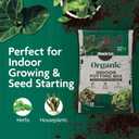 Miracle-Gro Organic Indoor Potting Mix - Protects Against Over and Under Watering, Planting Soil for Indoor Container Plants, Houseplants and Starter Plants, OMRI Listed, 8 qt.