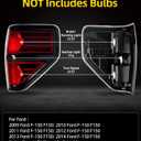 OKLPF Rear Brake Tail Light Compatible With 2009 2010 2011 2012 2013 2014 Ford F150 F-150,Replace Red Taillight Assembly Red Smoked Tail light,Included A Luxurious Box,Driver and Passenger Side