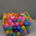 Ball Pit Balls Phthalate Free BPA Free Crush Proof Plastic - 7 Bright Colors in Reusable Play Toys for Kids with Storage Bag