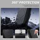 FUNDIARY Large Capacity Carrying Case for Nintendo Switch 2 (2025) - Switch Two Accessories Bundle with Screen Protector, Heavy Duty Protective Dockable Cover, Hard Shell Portable Travel Pouch, Black