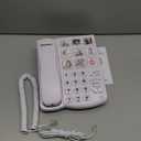 Excelltel Big Button Phone for Seniors, Corded Landline Telephone with Handsfree Function and 9 Groups of Memory, One-Touch Dialling,Suitable People with Vision Disorders/Hearing Damage (EX-LD-858HF)