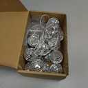 BBTO LED Disco Ball String Light Battery Powered Mirror Balls Ornaments for Outside Backyard Porch 70s 80s Disco Party Supplies(9.84 ft Long,Multi Color)