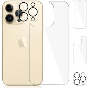 5 x [3 Pack] Screen Protector for iPhone 14 Pro,iPhone 14 Pro Camera Protector, iPhone 14 Pro Front and Back Screen Protector Tempered Glass [Anti-Scratch][New Version] Protective Film(6.1")