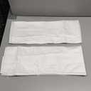 Precoco King Pillow Cases Set of 2 | 100% Cotton White Pillowcases King Size with 600 Threads | Stable Pillow Covers with Zipper Hidden for Hotel Quality, 20x36