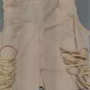 GORGLITTER Women's Sleeveless Western Cowgirl Rodeo Outfit Lace Up Vest Tops Pirate Renaissance Peasant Bodice 2025 Medium