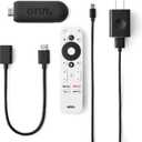 ONN Android TV 2K FHD Streaming Stick with Remote Control & Power Adapter WiFi HDMI Chromecast Built-in