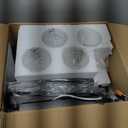 Dining Room Light Fixture Over Table, Farmhouse 4-Light Kitchen Island Lighting, Modern Wood Chandelier with Adjustable Height, Large Industrial Black Pendant Lights Ceiling Hanging for Living Room