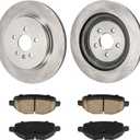 KAC Front Ventilated Brake Rotors and Ceramic Brake Pads Set Replacement for 2015-2019 Explorer, 2012 2015-2019 Flex, 2013-2016 MKS, 2013-2019 Taurus,