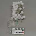 ALOVECO LED String Lights 18ft 50 LEDs Battery Operated String Lights with Remote 8 Modes Waterproof Globe Starry Fairy Lights for Outdoor Indoor Bedroom Garden Party Christmas Tree (Multicolor) (Multicolor (Red, Blue, Green, Yellow))