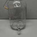 Mason Craft & More Drinkware Collection- Durable Glass Leak Proof Beverage Glassware, 8 Liter Mason Drink Dispenser With Metal Lid