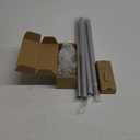 TONIAL Curtain Rods 32 to 58 Inch(2.6 to 4.8 ft), Telescoping Splicing 3/4 Single Rods for Windows 20 to 53 Inch(1.7 to 4.4 ft) Decorative Drapery Rod with Translucent Diamond Finial, Silver