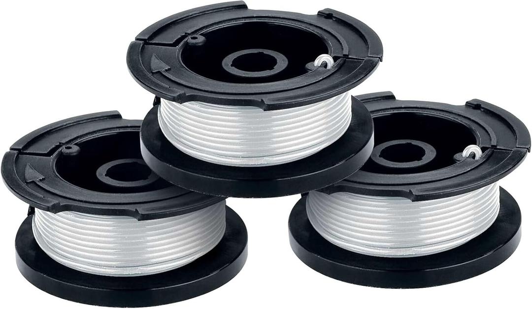 BLACK+DECKER Weed Eater String, Genuine OEM Authentic Trimmer Line, 3-Pack, 30-Feet of Replacement Spool, 0.065-Inch Diameter (AF1003ZP)