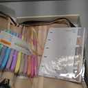 Quilted Vegan Leather Bible Cover, Color-Blocked Bible Cover Case for Women, Large Bible Carrying Case with Handle, Bible Study Supplies & Christian Gift for Women (Black & Brown, XL)