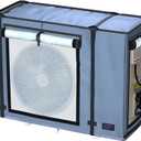 NGB Mini Split Cover, Outdoor Unit Cover for Air Conditioning Condensing HVAC,35.4x15.4x27.5 Inches, Waterproof, Windproof, Snowproof, For All Seasons,Grey Color. (Gray)