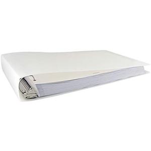 9"-9" Binder Poly Panel Featuring a 2" Angle-D Ring Clear Frost 6 Pcs