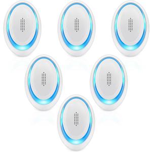 Ultrasonic Pest Repeller 4 Packs,Electronic Pest Repellent Pest Control Indoor for Living Room, Office, Warehouse, Garage, Hotel