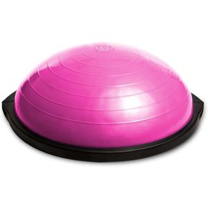 Bosu Balance Ball Exercise Trainer, Home Gym Equipment w/ Guided Workouts & Pump, 26", Blue - Inflatable Fitness Platform for Strength Training, Standing, Balancing, and Core Workout (Pink)