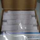 3D Faux Brick Peel and Stick Wall Panels, White with Gray Spots, Small Size, Ultra-Light Thin PVC Fake Brick Decorative Tiles DIY Interior Decor, 10 Pcs of 12"X12", Not Real Brick