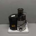 Qcen Juicer Machine, 800W Centrifugal Juicer Extractor with Wide Mouth 3 Feed Chute for Fruit Vegetable, Easy to Clean, Stainless Steel, BPA-free (Black)