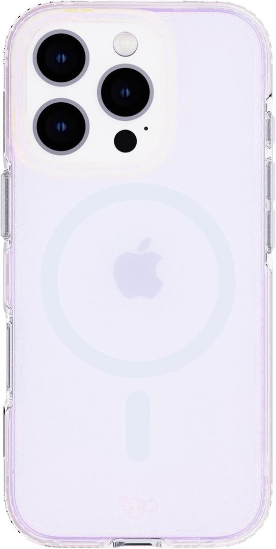 Tech21 EvoArt case for iPhone 16 - Compatible with MagSafe - Impact Protection Case - in Holographic Purple