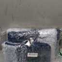 Arotive Bathroom Rugs Set 3 Piece, Extra Soft and Absorbent Bath Rugs, Machine Wash Dry Bath Mats for Bathroom, Toilet, Tub and Shower, 24x16, 30x20 and U-Shaped 24x20, Dark Blue