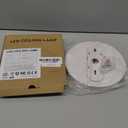 zemty LED Ceiling Light Fixture 6.5 Inch, 12W 1200lm Light Fixtures, Adjustable 3000K 4000K 6500K, Round Flat Ceiling Lamp for Bathroom Closet Hallway Laundry