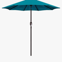 Blissun 9' Outdoor Patio Umbrella, Outdoor Table Umbrella, Yard Umbrella, Market Umbrella with 8 Sturdy Ribs, Push Button Tilt and Crank