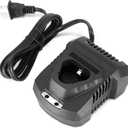 DNA MOTORING TOOLS-00180 Base Type Lithium Ion Battery Quick Charger 12V w/ LED Indicator , Black , Red