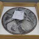 Chansim 20" Caged Ceiling Fan with Light, Flush Mount Fandelier Farmhouse Style, Low Profile Ceiling Fan with Remote, 6 Speeds and Reversible for Bedroom, Kitchen, Dining Room, Brown