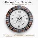 18 Inch Outdoor Clocks Waterproof with Thermometer Hygrometer