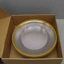 Amazon.com | DaCakeWS 13-Inch Acrylic Clear Charger Plates Set of 10pcs - Elegant Decorative Dinner Plates for Wedding Reception, Holiday Party, Family Gathering & Daily Table Setting: Charger Plates