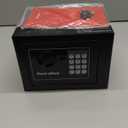 Voncabay Money Safe Box for Home with Sensor Light & Fireproof Money Bag - 0.23 Cubic Feet Security Safe Box with Digital Keypad, Keys & Pass Code Lock, 9.05" W x 6.69" D x 6.69" H, Black