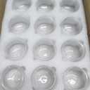 PINIWON 12pcs Clear Glass Tealight Candle Holder, Round Votive Candle Holders, Small Bowl Candle Holder Bulk for Wedding Table Centerpieces Home Decor