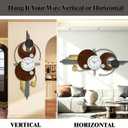 Large Modern Silent Metal Wall Clock for Living Room,59x23 in