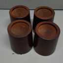 Furniture Raisers Bed Risers - 4 Inch Wooden Circle Heavy Duty Furniture Height Extenders Lifts for Sofa Couch Desk Chair Table Base Raising Space, Convenient Store and Cleaning, Pack of 4