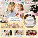 2 x Crochet Sloth Colour Card