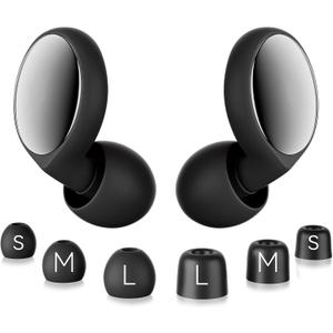 Ear Plugs for Noise Reduction, Silicone Comfy Ear Plugs for Sleeping Noise Cancelling, Reusable Soft Earplugs for Concerts, Sports, Travel, Live Events, Study & Focus (Silver, 1 Count (Pack of 1))