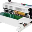 VEVOR Continuous Bag Band Sealing Machine FR900K Band Sealer Machine with Digital Temperature Control Horizontal Bag Sealer for 0.02-0.08 mm Plastic Bags Continuous Band Sealer w/Printing Function