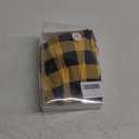 Alimens & Gentle Womens Pajama Pants Plaid Stretch Comfy Lounge Pants Drawstring Waist Sleep Bottoms with Pockets (Small, Yellow & Black)