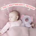 Baby Toddler Head Protector, Baby Head Protection Backpack, Adjustable, Lightweight and Breathable, Grey Elephant