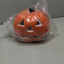 Halloween Pumpkin Lantern Jack-O-Lanterns, Halloween Plastics Pumpkin Decorations for Party, Pumpkin Lights for Outdoor and Indoor, Halloween Home Decor, 14X19CM, 319H28F18M, Orange