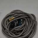 50FT 5/8'' Garden Hose, 304 Stainless Steel Water Hose, Flexible with a 10-Mode Nozzle Sprayer, No Kink, Lightweight, Puncture Proof Metal Hose, Ideal for Yard, Lawn, Outdoor